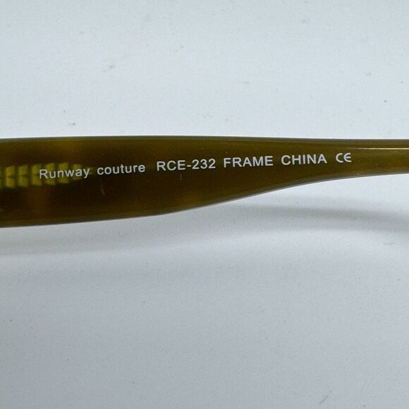 RUNWAY COUTURE RCE-232 DEMI/OLIVE 49-18-140 Eyeglasses Frames H14350 - Picture 7 of 8
